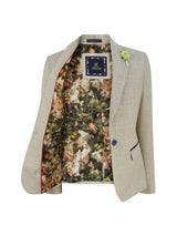 Blazer feminino de tweed creme