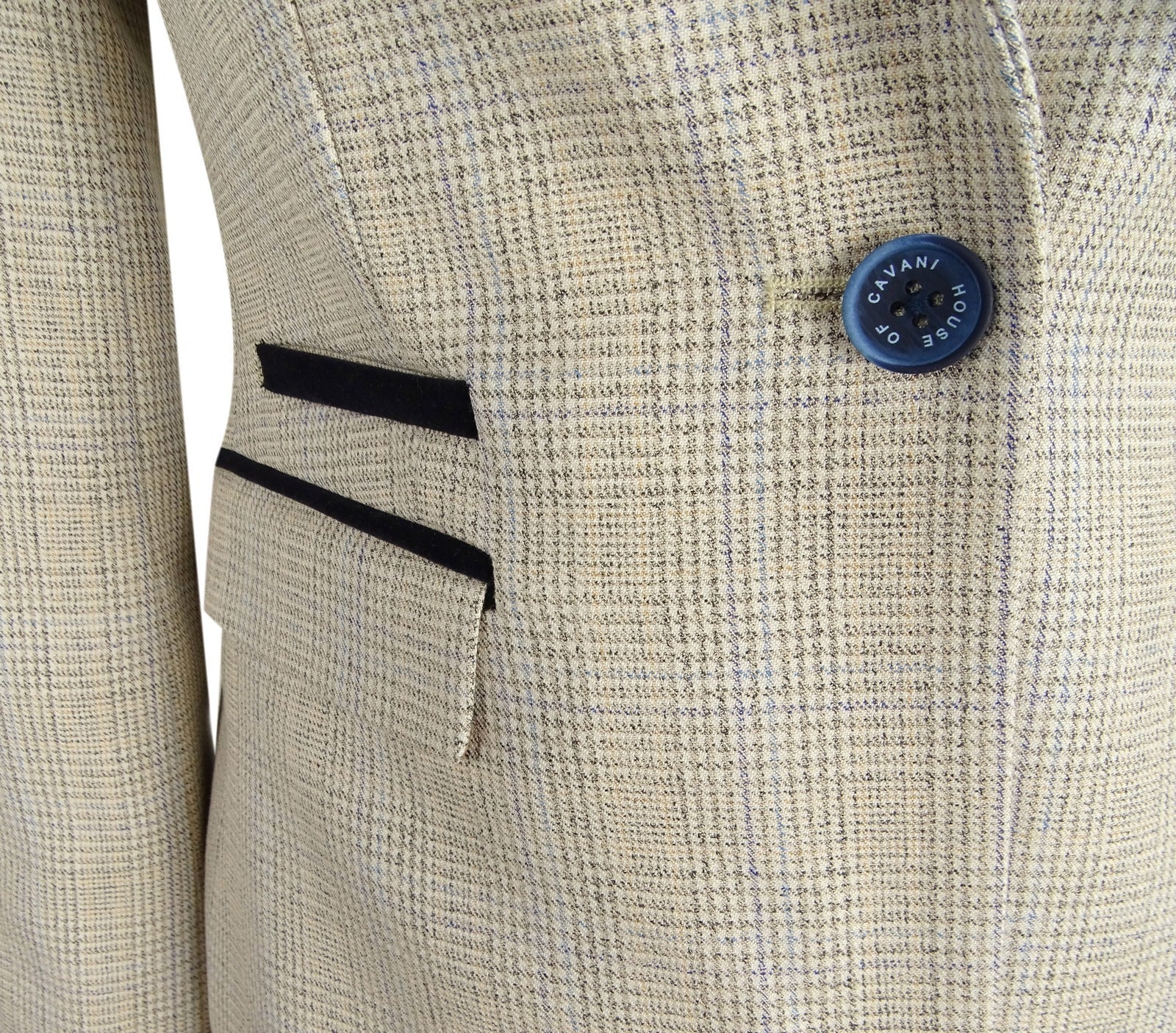 Blazer feminino de tweed creme