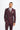 Caridi - Blazer masculino xadrez bordô