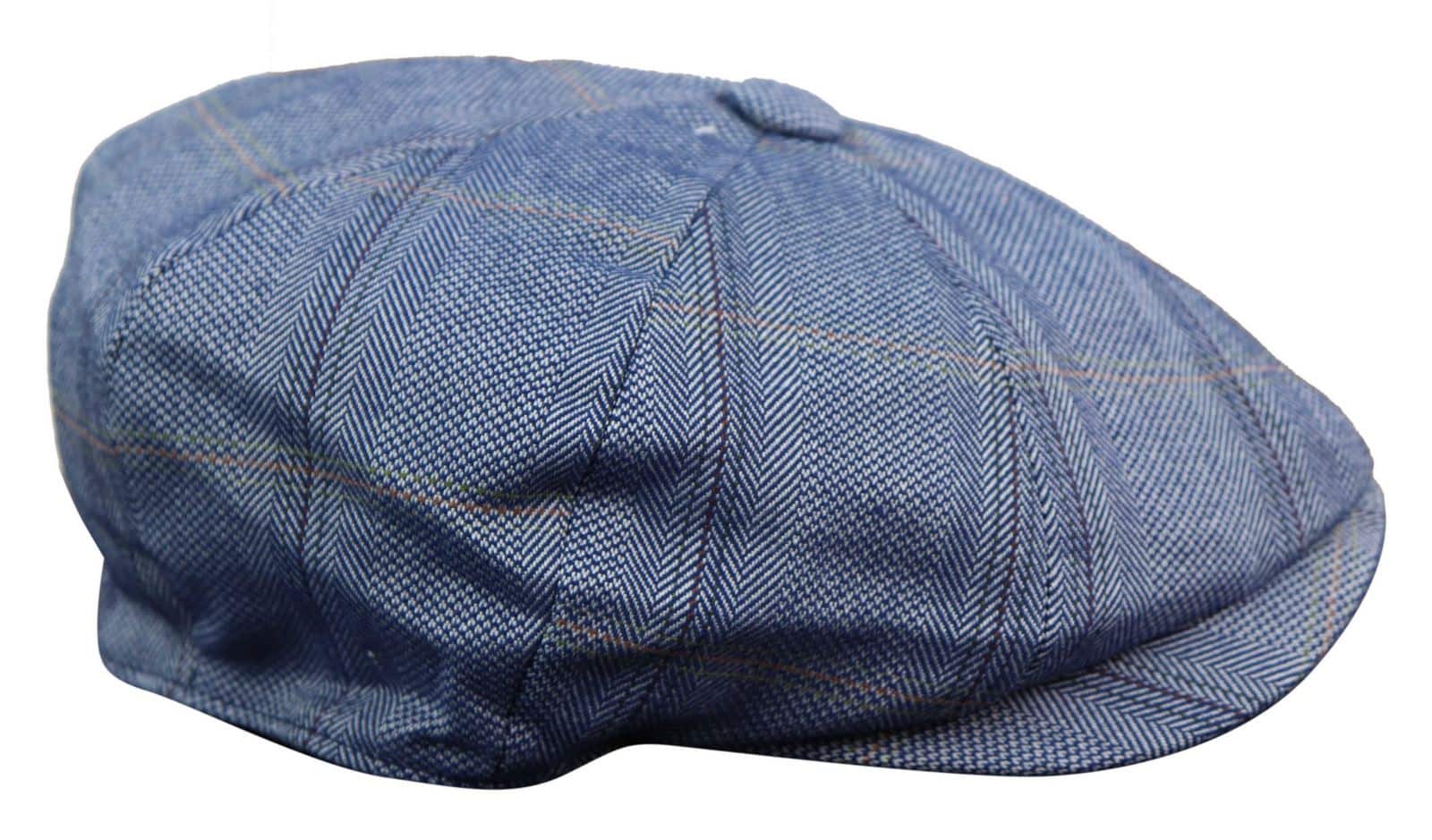 Boné masculino de tweed estilo Peaky Blinders com 8 painéis - Cavani Connall