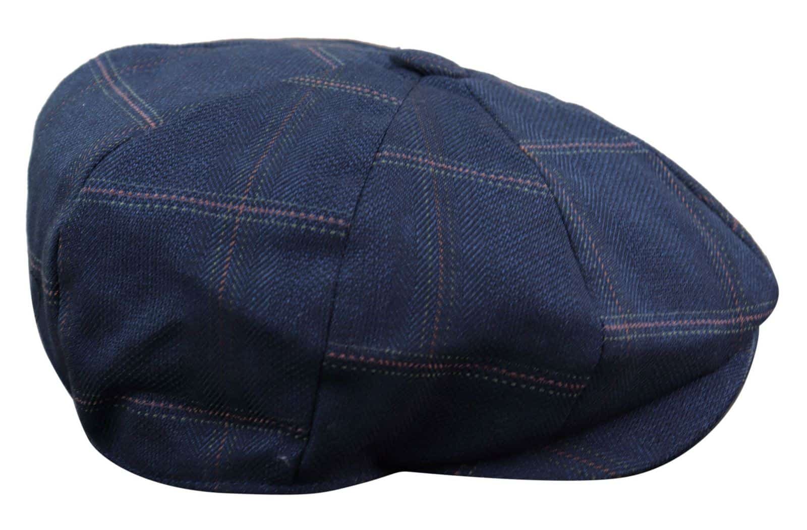 Boné masculino de tweed estilo Peaky Blinders com 8 painéis - Cavani Connall