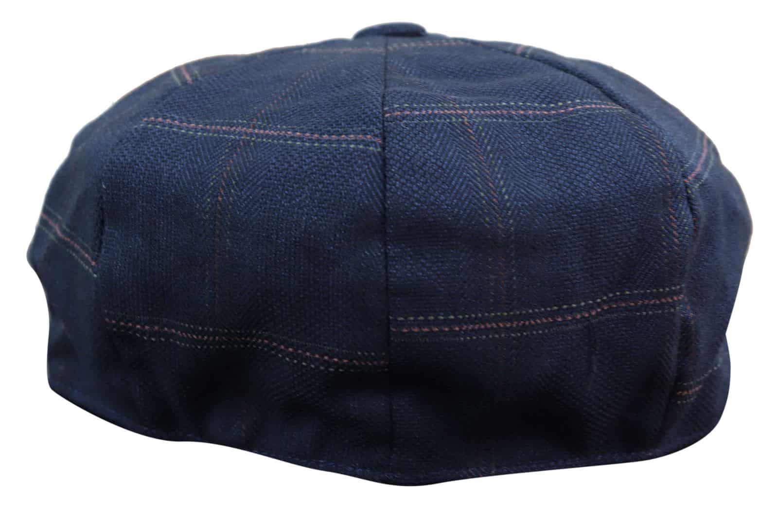 Boné masculino de tweed estilo Peaky Blinders com 8 painéis - Cavani Connall