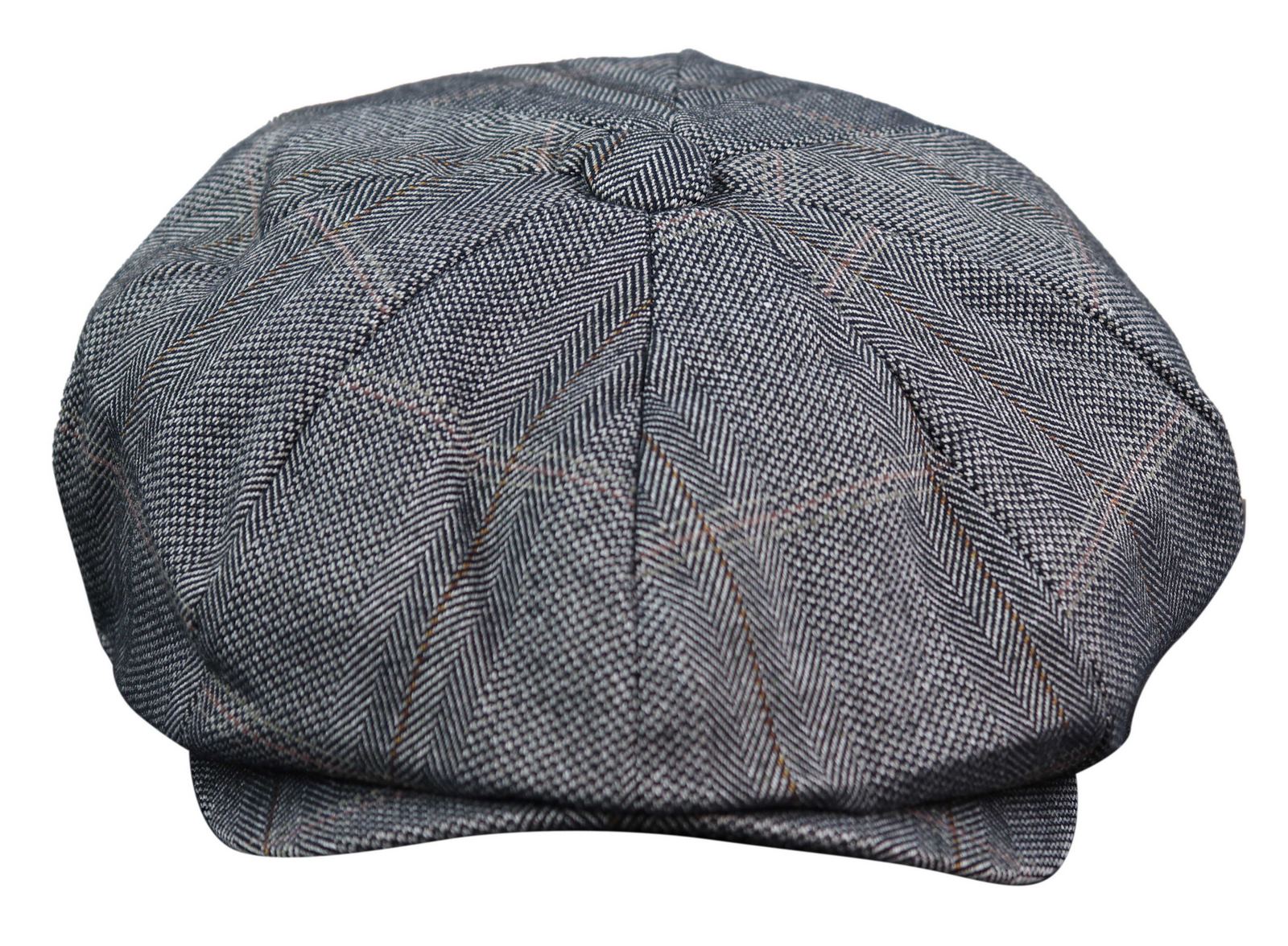 Boné masculino de tweed estilo Peaky Blinders com 8 painéis - Cavani Connall
