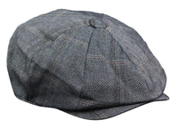 Boné masculino de tweed estilo Peaky Blinders com 8 painéis - Cavani Connall