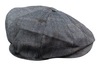 Boné masculino de tweed estilo Peaky Blinders com 8 painéis - Cavani Connall