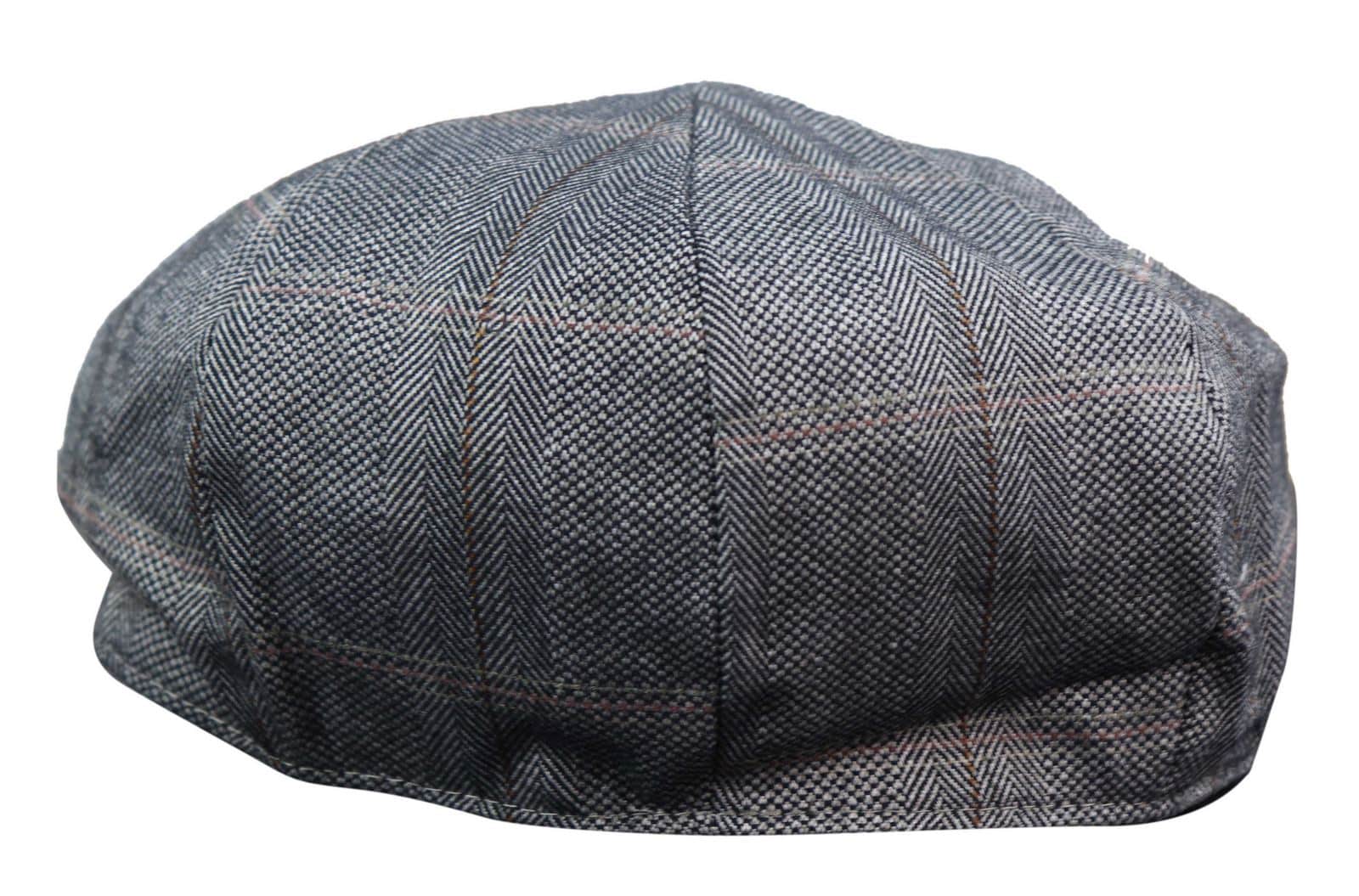 Boné masculino de tweed estilo Peaky Blinders com 8 painéis - Cavani Connall