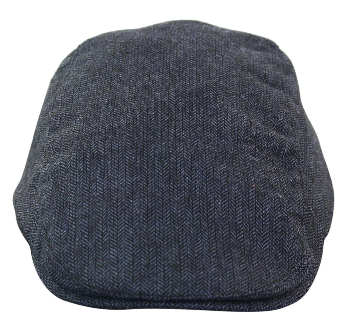 Chapéu Cavani Martez - Chapéu Masculino Estilo Avô, Azul Marinho, Boina Plana, Estampa Espinha de Peixe, Vintage, Retrô, Del Boy, Clássico, Gatsby, Peaky Blinders