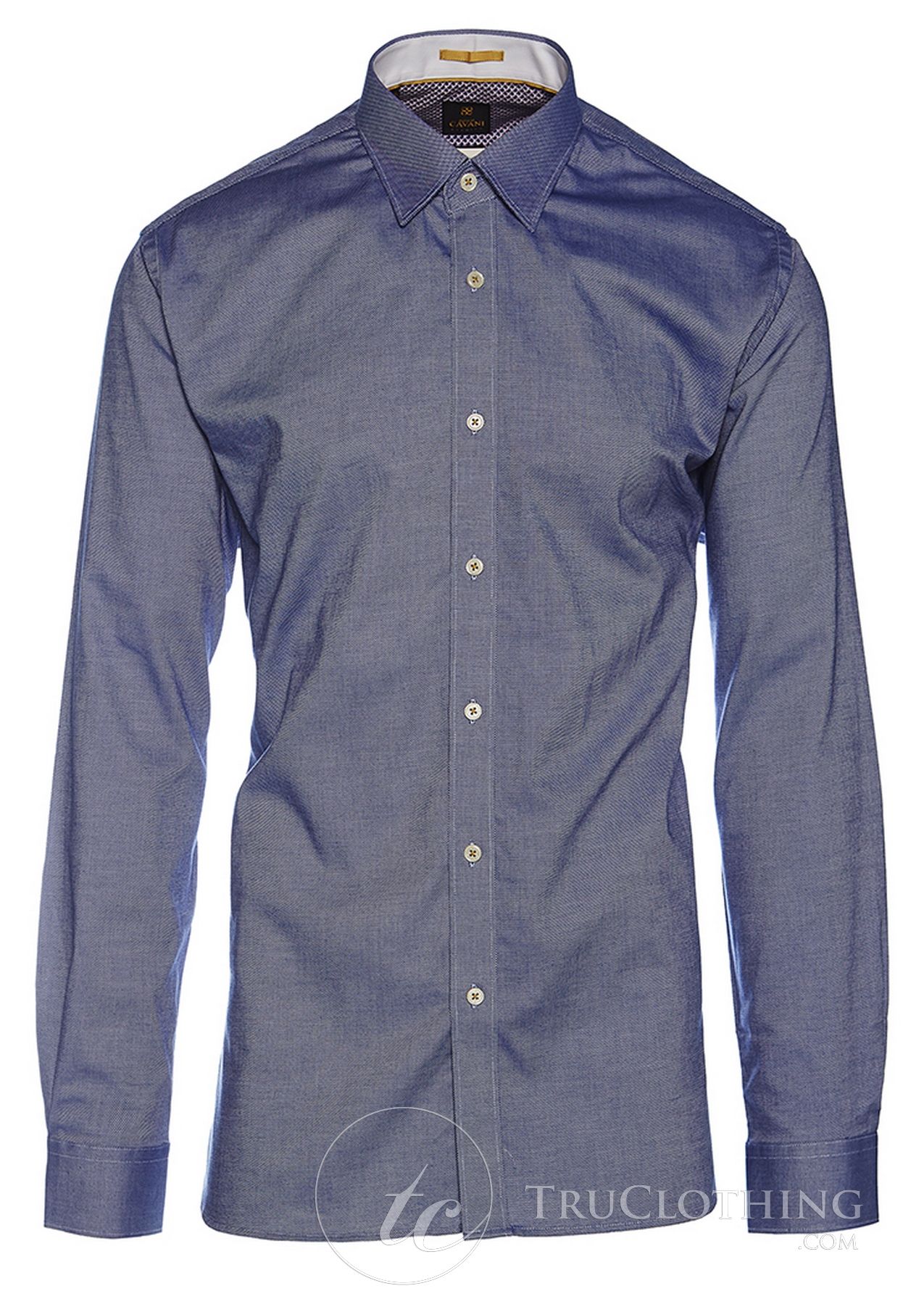 Camisa social masculina Cavani CV-65 em algodão stretch - Preto/Azul/Azul-marinho/Rosa/Branco