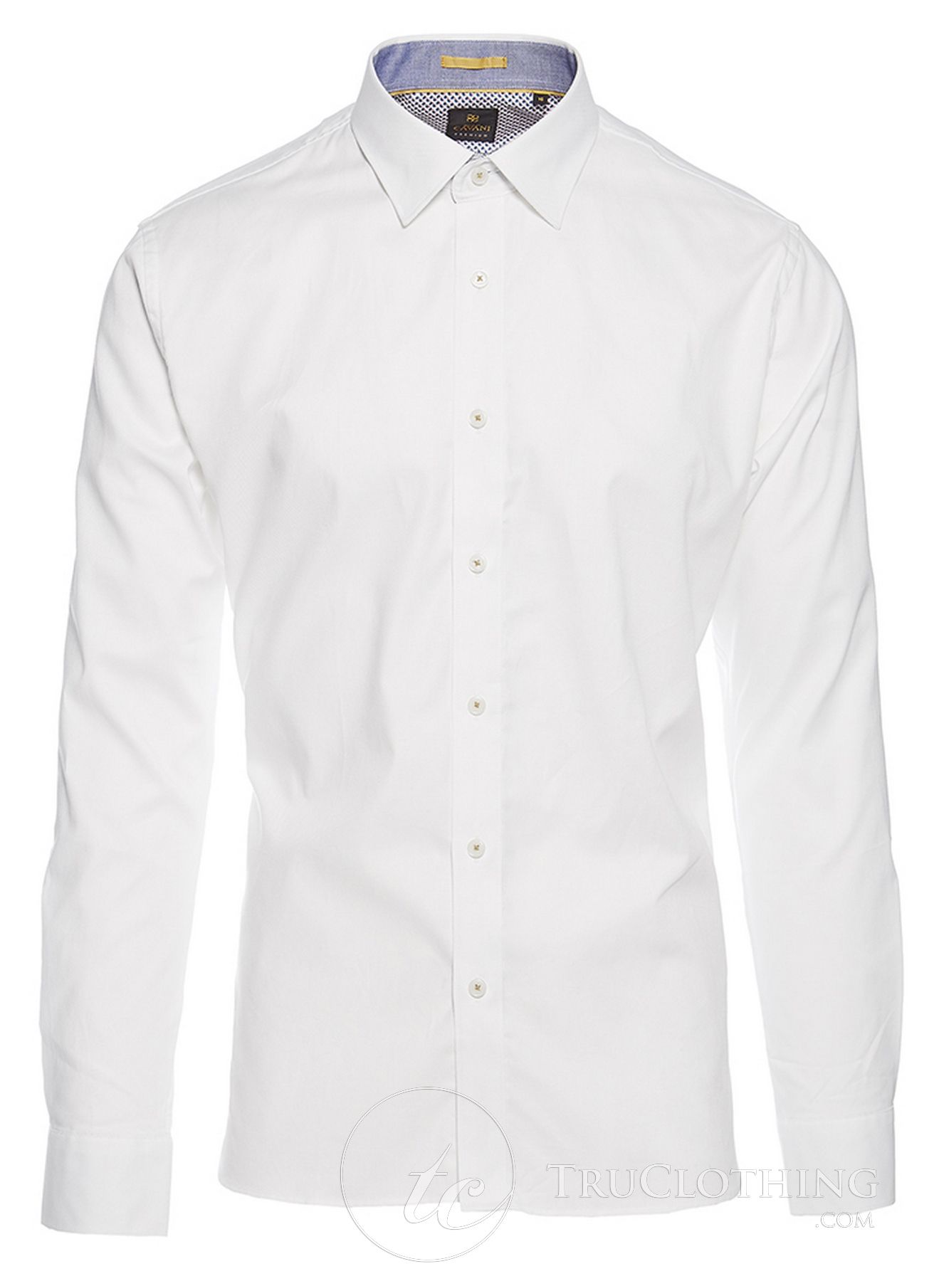 Camisa social masculina Cavani CV-65 em algodão stretch - Preto/Azul/Azul-marinho/Rosa/Branco