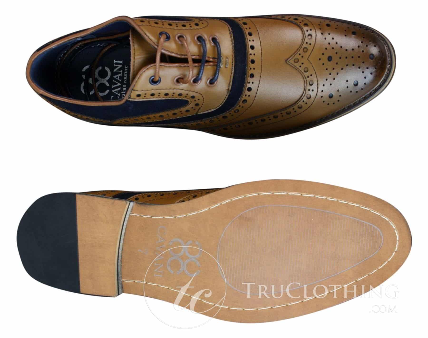 Sapatos masculinos Gatsby Brouge de couro e camurça legítimos com cadarço, estilo casual elegante, design retrô.