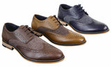 Cavani Horatio - Sapatos Oxford Masculinos em Tweed e Couro
