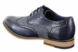 Cavani Horatio - Sapatos Oxford Masculinos em Tweed e Couro