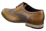 Cavani Horatio - Sapatos Oxford Masculinos em Tweed e Couro