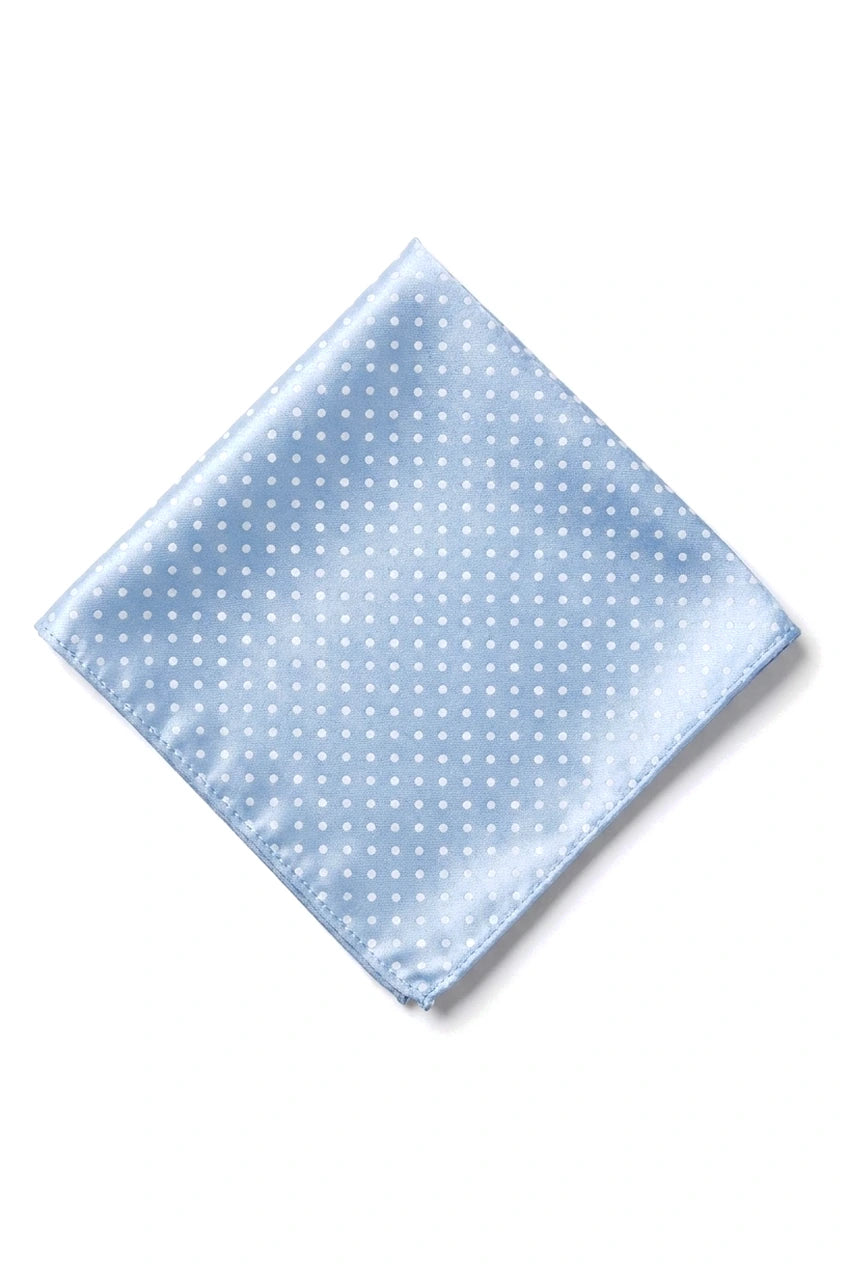 Gravata Cavani de Cetim - Conjunto Masculino de Gravata, Lenço e Prendedor de Gravata em Cetim de Seda com Estampa de Bolinhas para Casamento, Formatura e Escritório