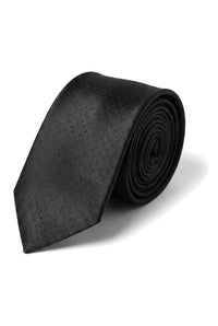Gravata Cavani de Cetim - Conjunto Masculino de Gravata, Lenço e Prendedor de Gravata em Cetim de Seda com Estampa de Bolinhas para Casamento, Formatura e Escritório
