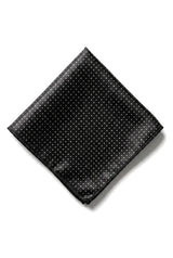 Gravata Cavani de Cetim - Conjunto Masculino de Gravata, Lenço e Prendedor de Gravata em Cetim de Seda com Estampa de Bolinhas para Casamento, Formatura e Escritório