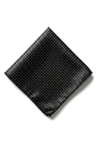 Gravata Cavani de Cetim - Conjunto Masculino de Gravata, Lenço e Prendedor de Gravata em Cetim de Seda com Estampa de Bolinhas para Casamento, Formatura e Escritório