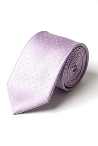 Gravata Cavani de Cetim - Conjunto Masculino de Gravata, Lenço e Prendedor de Gravata em Cetim de Seda com Estampa de Bolinhas para Casamento, Formatura e Escritório