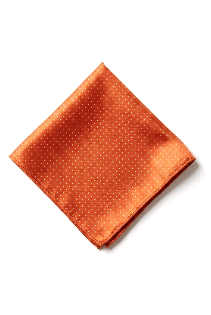 Gravata Cavani de Cetim - Conjunto Masculino de Gravata, Lenço e Prendedor de Gravata em Cetim de Seda com Estampa de Bolinhas para Casamento, Formatura e Escritório