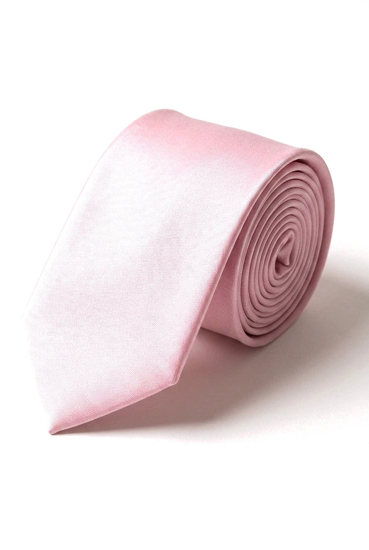 Gravata Cavani de Cetim - Conjunto Masculino de Gravata, Lenço e Prendedor de Gravata em Cetim de Seda com Estampa de Bolinhas para Casamento, Formatura e Escritório