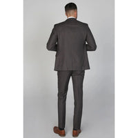 Charles - Blazer masculino cinza-escuro