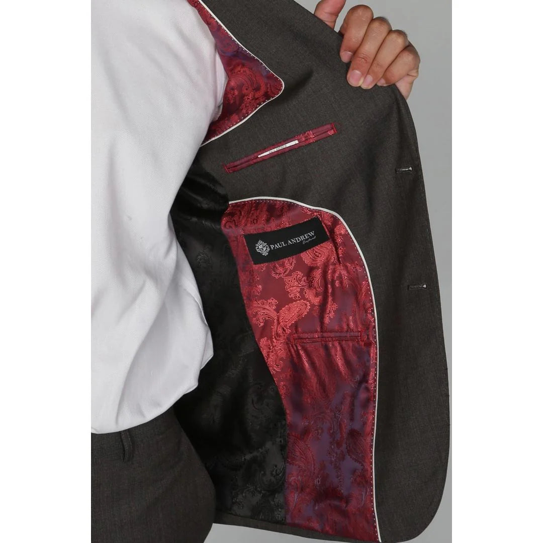 Charles - Blazer masculino cinza-escuro