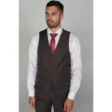 Charles - Colete masculino cor carvão