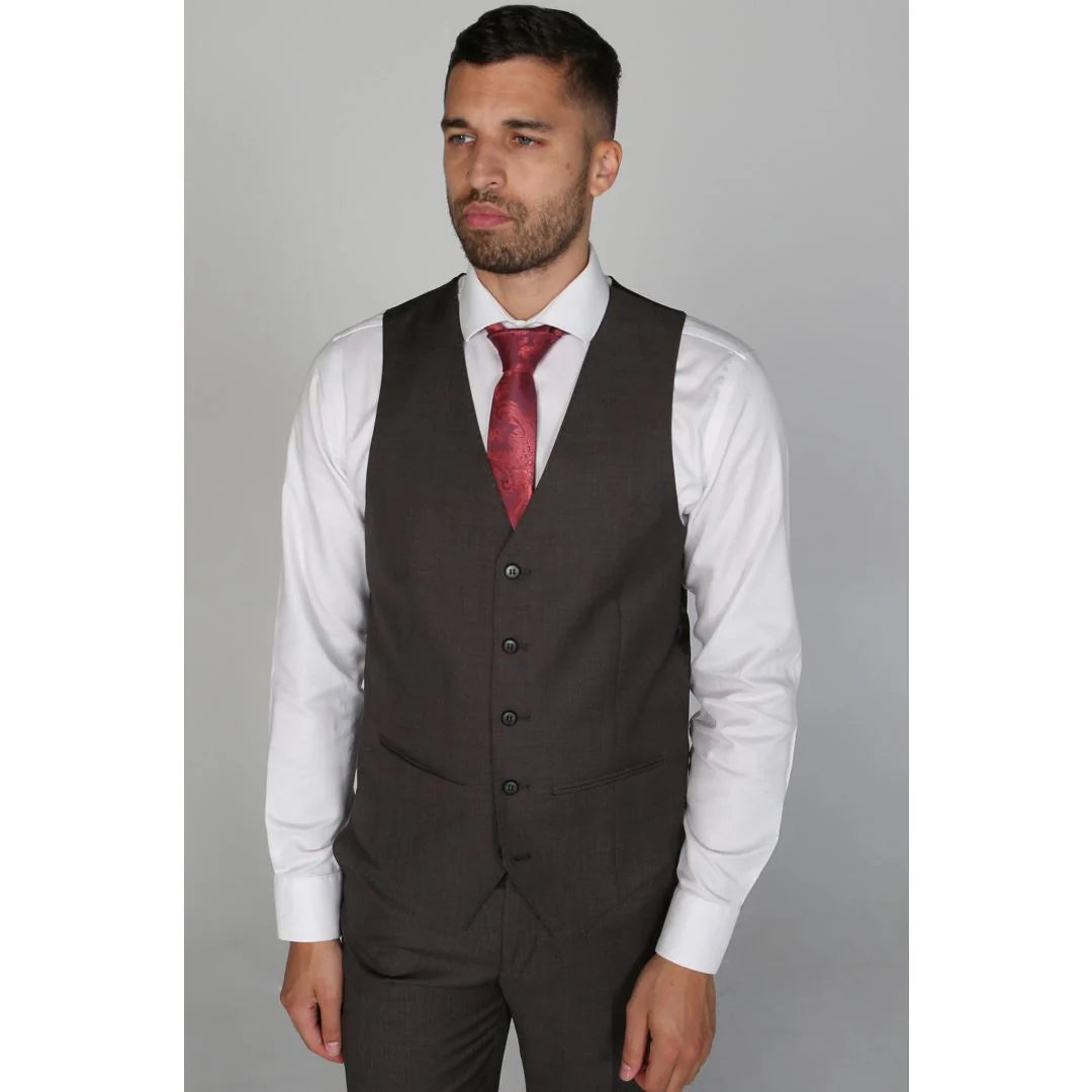 Charles - Colete masculino cor carvão