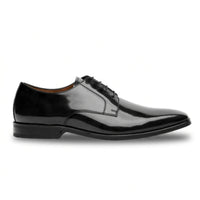 Chester - Sapatos Derby Masculinos Pretos de Alto Brilho