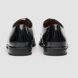 Chester - Sapatos Derby Masculinos Pretos de Alto Brilho