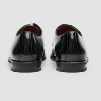 Chester - Sapatos Derby Masculinos Pretos de Alto Brilho