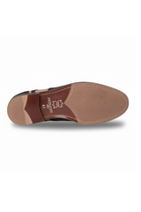 Cole - Sapatos Brogue Masculinos em Couro Marrom com Detalhes em Lona