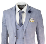 Terno masculino azul claro de 3 peças