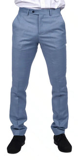 Charles - Calças de verão azul-claro masculinas