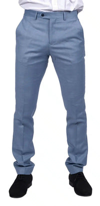 Charles - Calças de verão azul-claro masculinas