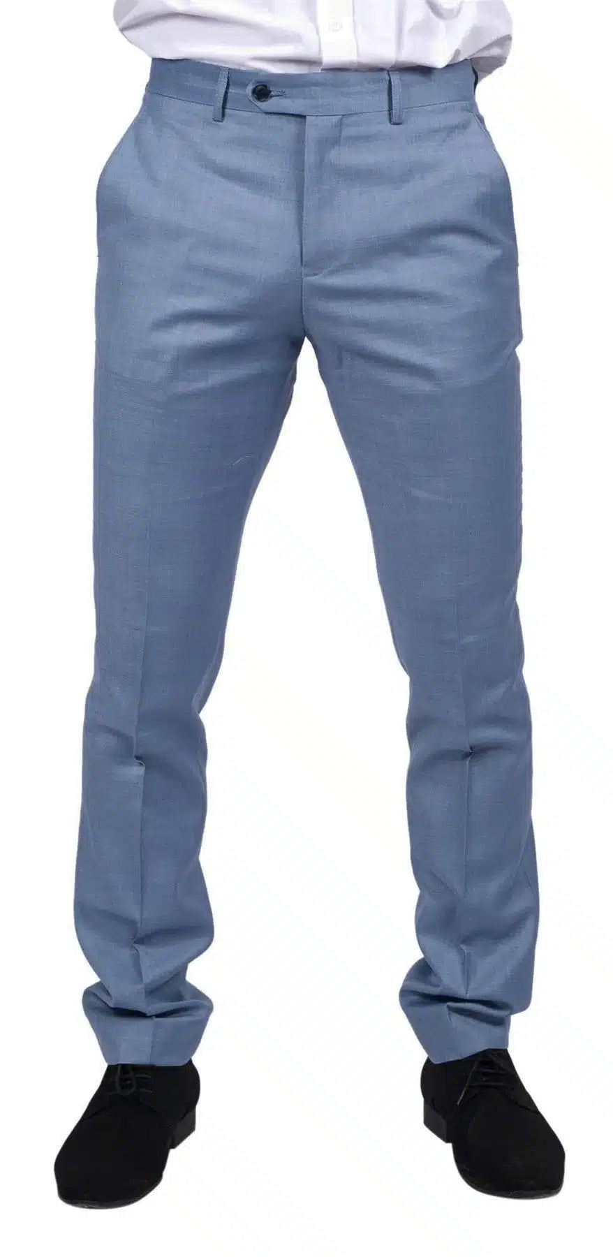 Charles - Calças de verão azul-claro masculinas