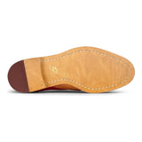 Sapatos Brogue masculinos em tons de bege, azul marinho, marrom e vermelho, com cadarço, estilo clássico vintage, para ocasiões formais, em couro legítimo.