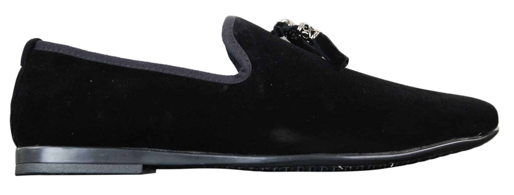 Elong dd0019 - Mocassins masculinos de veludo com detalhes em camurça e borla, estilo mocassim, elegantes e casuais, nas cores vinho e azul marinho.