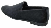 Elong DD0083 - Mocassins masculinos de veludo com estampa paisley, estilo mocassim, para condução, elegantes e casuais, nas cores vinho, azul marinho e preto.