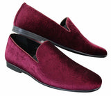 Elong DD0083 - Mocassins masculinos de veludo com estampa paisley, estilo mocassim, para condução, elegantes e casuais, nas cores vinho, azul marinho e preto.