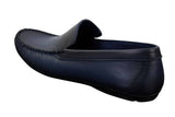 Mocassins masculinos de couro legítimo, estilo slip-on, elegantes e casuais, com design vintage retrô.