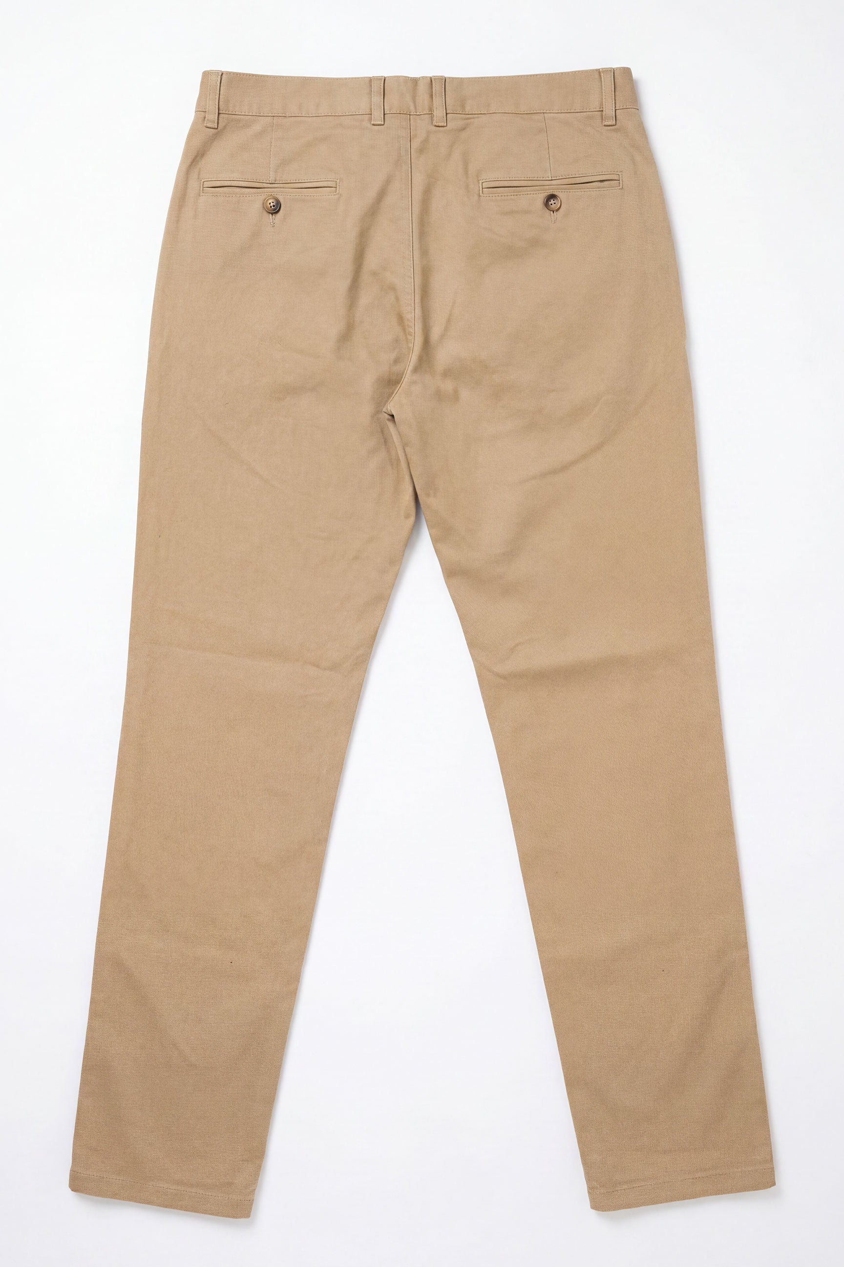Calças chino masculinas em mistura de linho cáqui e algodão Tencel, tecido fino para o verão.