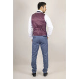 Colete masculino Earl azul xadrez