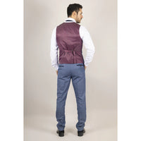 Colete masculino Earl azul xadrez