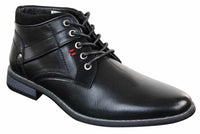 EL0603 - Botas Militares de Couro de Cano Curto Masculinas