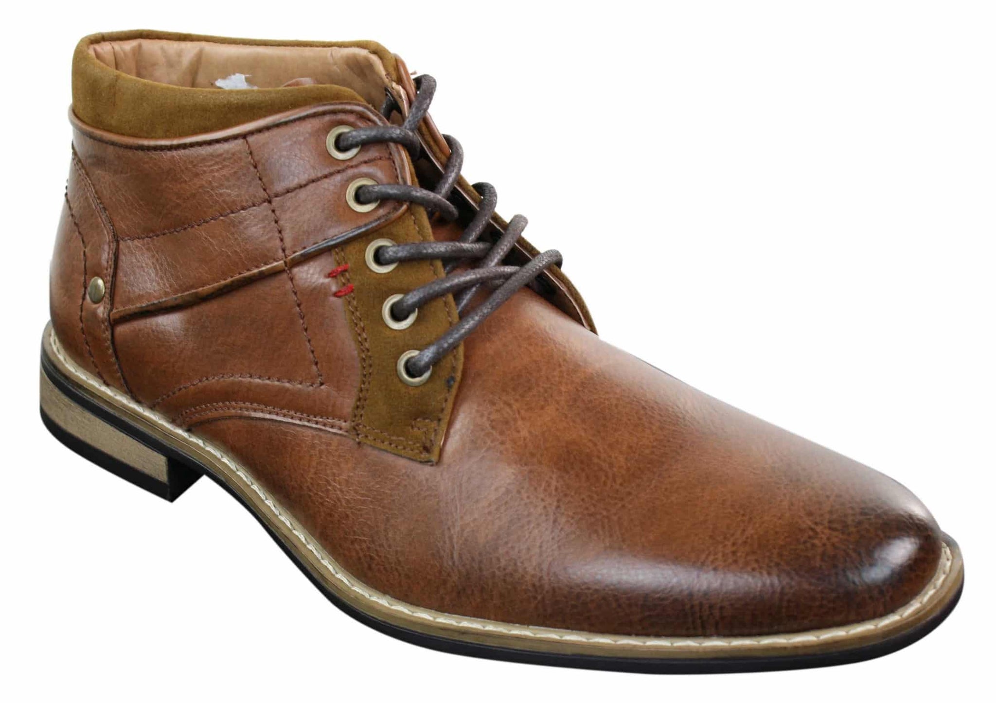 EL0603 - Botas Militares de Couro de Cano Curto Masculinas