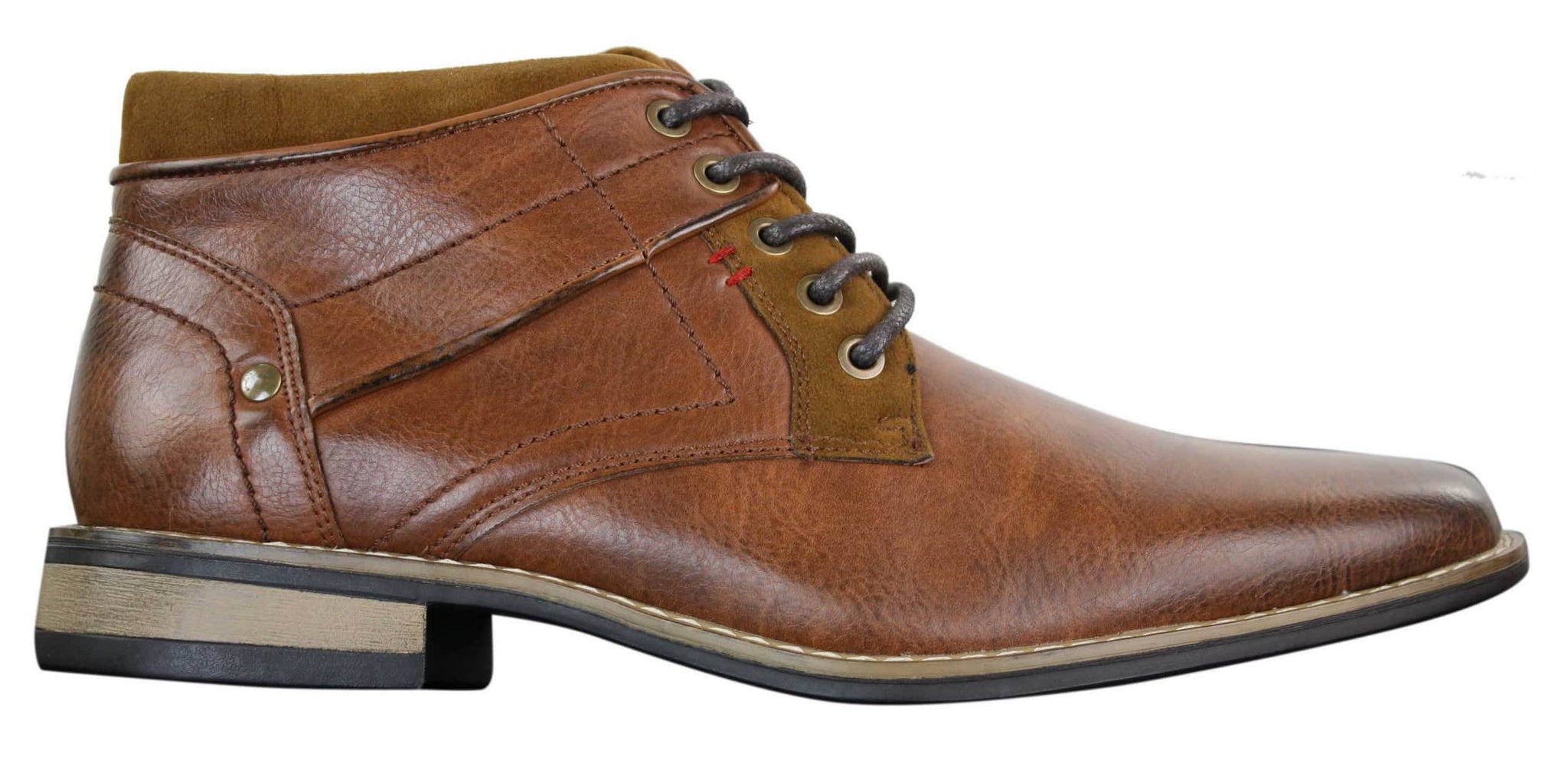 EL0603 - Botas Militares de Couro de Cano Curto Masculinas