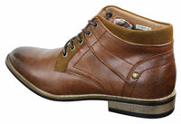 EL0603 - Botas Militares de Couro de Cano Curto Masculinas