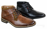 EL0603 - Botas Militares de Couro de Cano Curto Masculinas