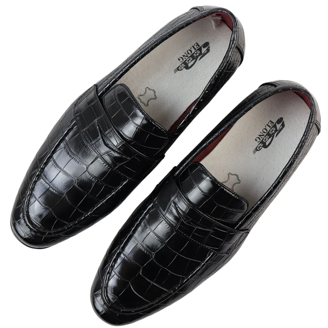 Mocassins pretos formais masculinos